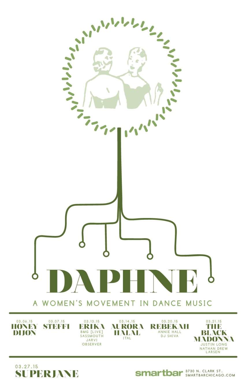Daphne: A Women's Movement in Dance Music Welcomes Oktave with Rebekah Annie Hall DJ Shiva - Página frontal