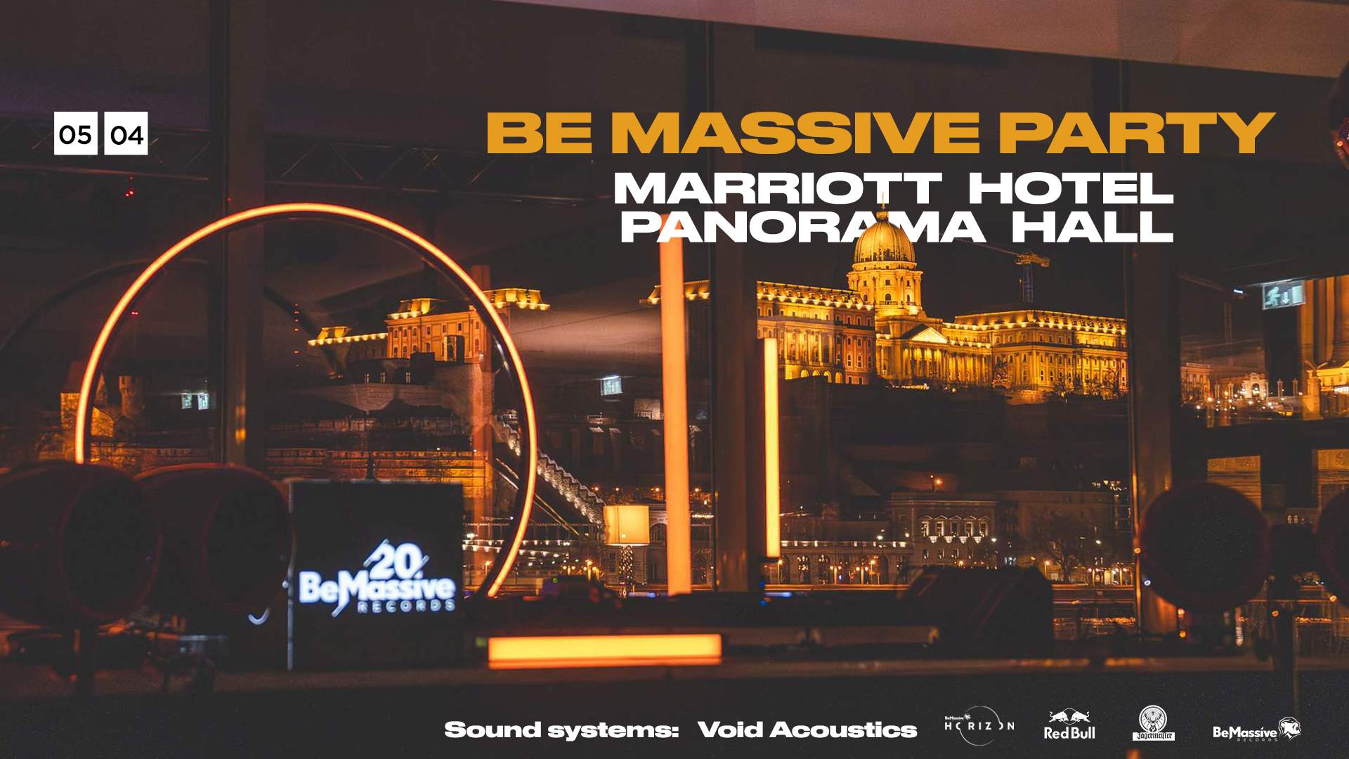 Be Massive Party x Marriott Hotel Panorama Hall - Helló Tavasz - フライヤー表