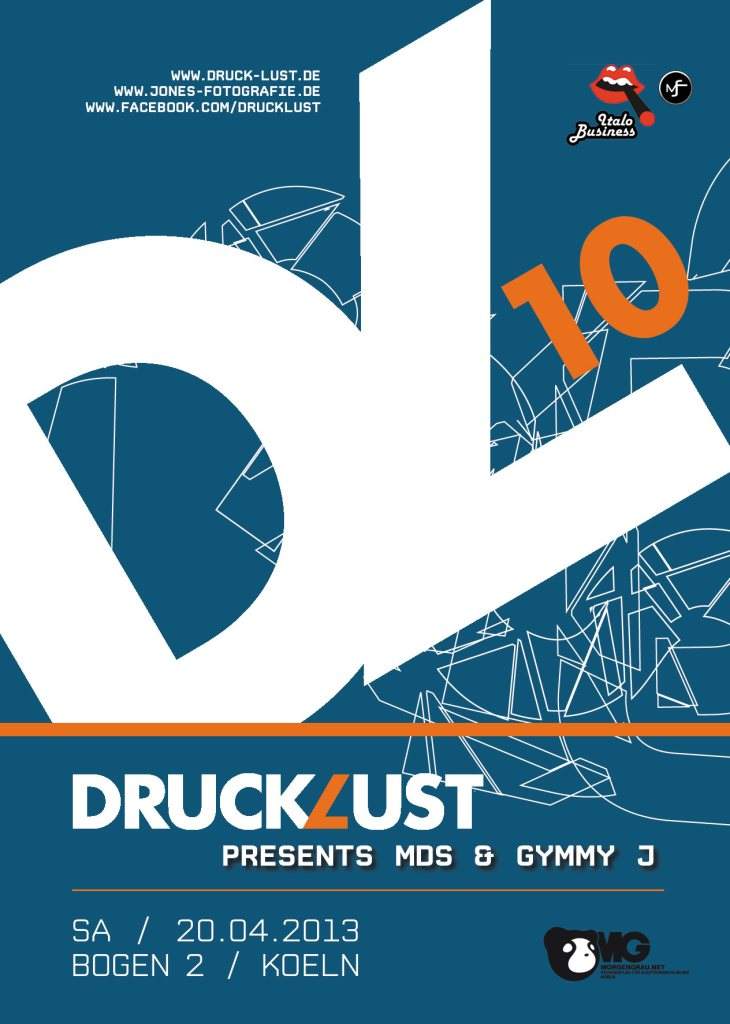 Drucklust presents Gymmy J & MDS - Italy - Página frontal