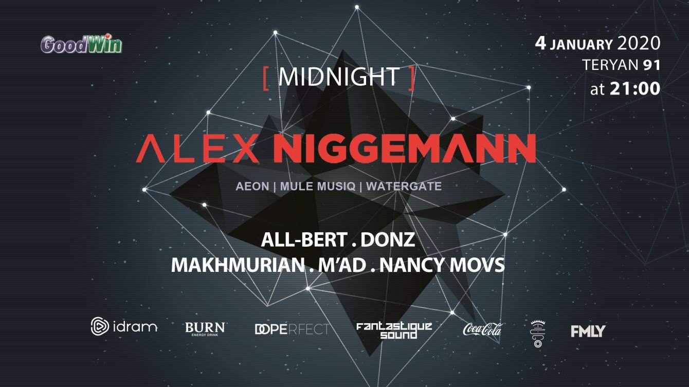 Alex Niggemann IN Armenia - Midnight - フライヤー表