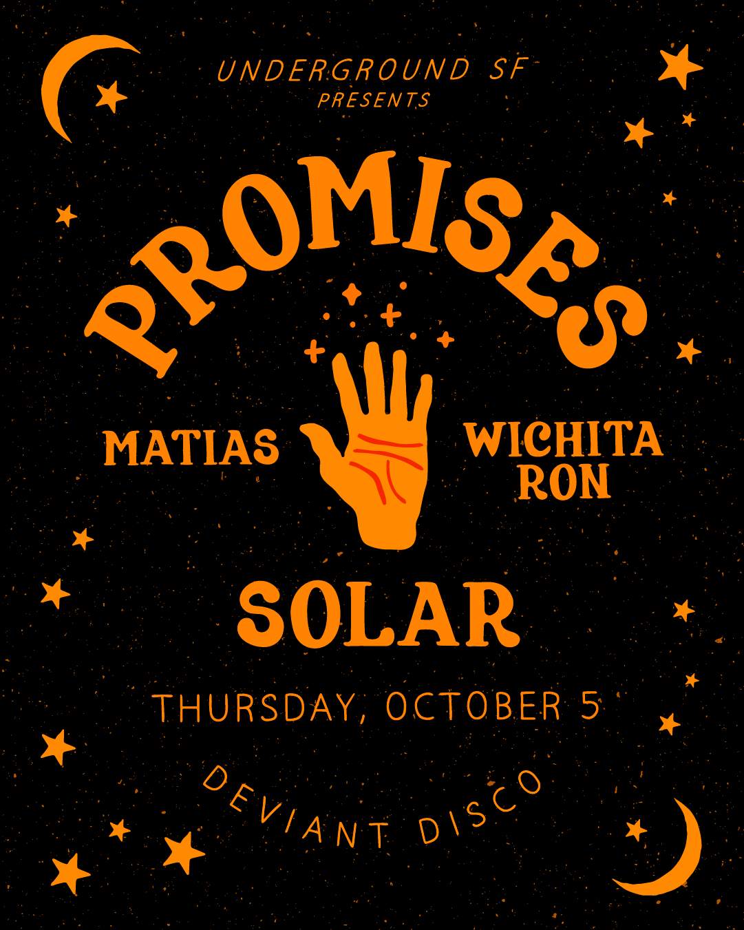 Promises feat Solar(Sunset Sound System) - フライヤー表