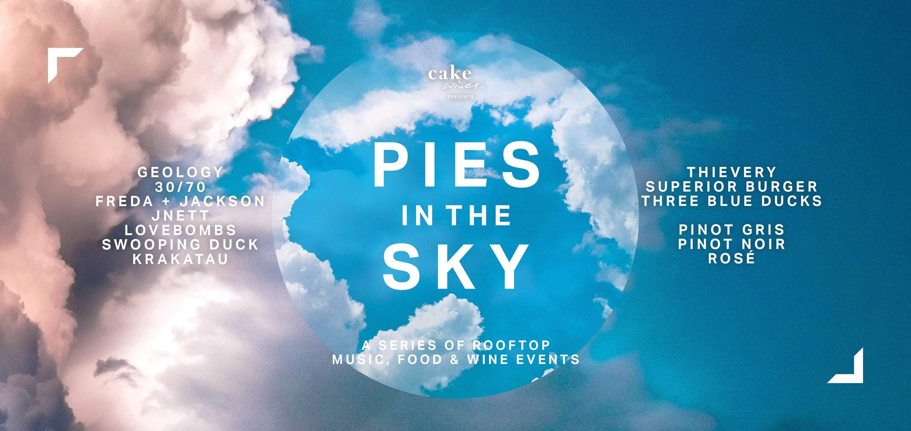 Cake Wines presents - Pies in the Sky - Página frontal