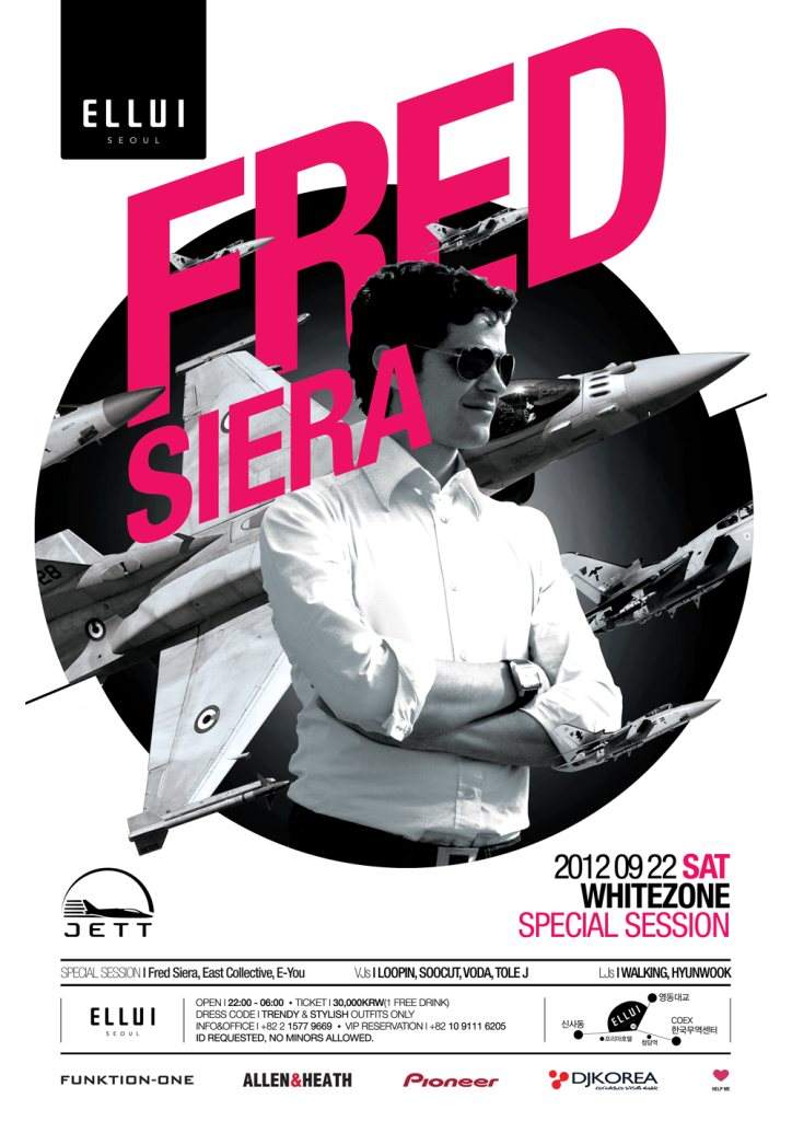 Ellui Whitezone Special Session with Fred Siera - フライヤー表