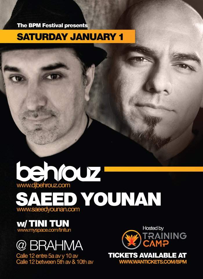 The Bpm Festival 2011 presents Behrouz & Saeed Younan - Página frontal