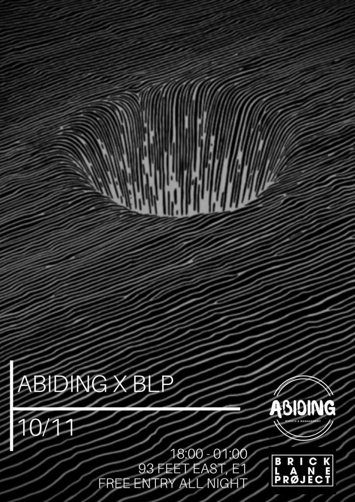 Abiding x Brick Lane Project - フライヤー表