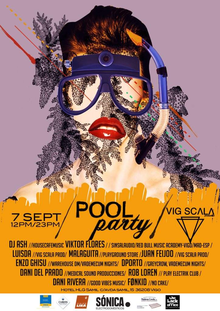 VIG Scala Pool Party at HLG Hotel Samil (Vigo) - フライヤー表