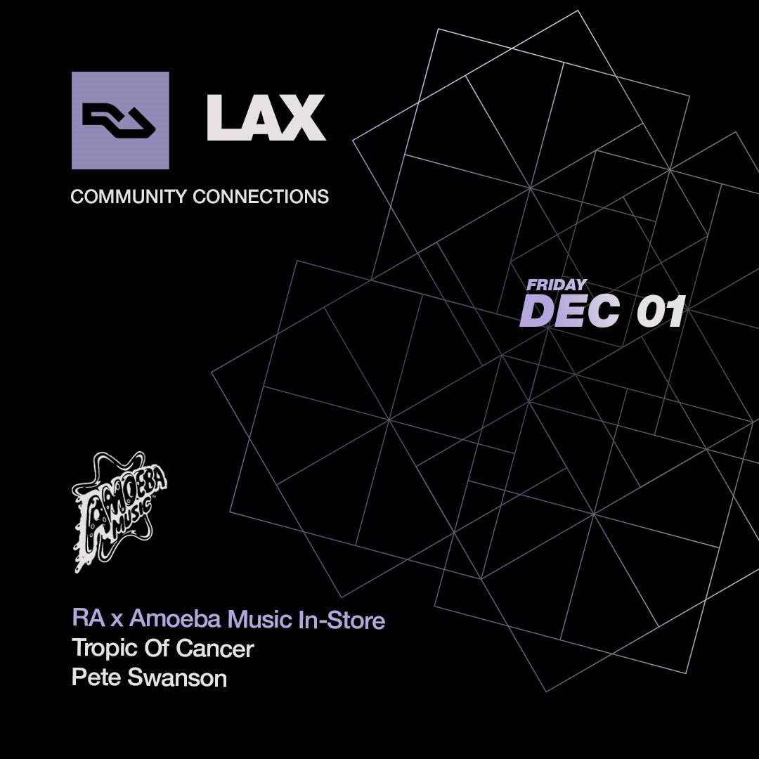 RA LAX: Amoeba Music - フライヤー表