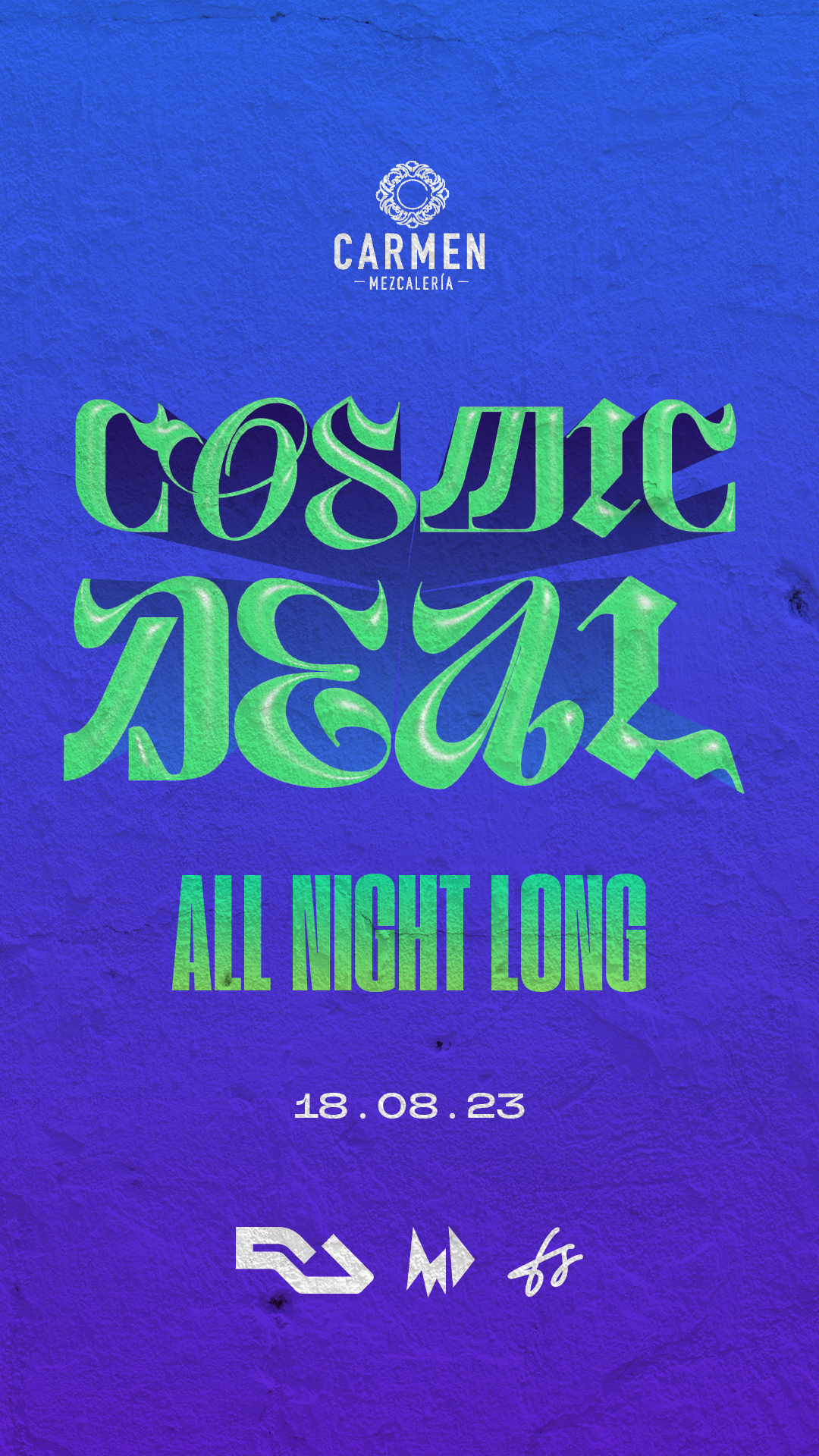 CosmicDeal - All Night Long - フライヤー表