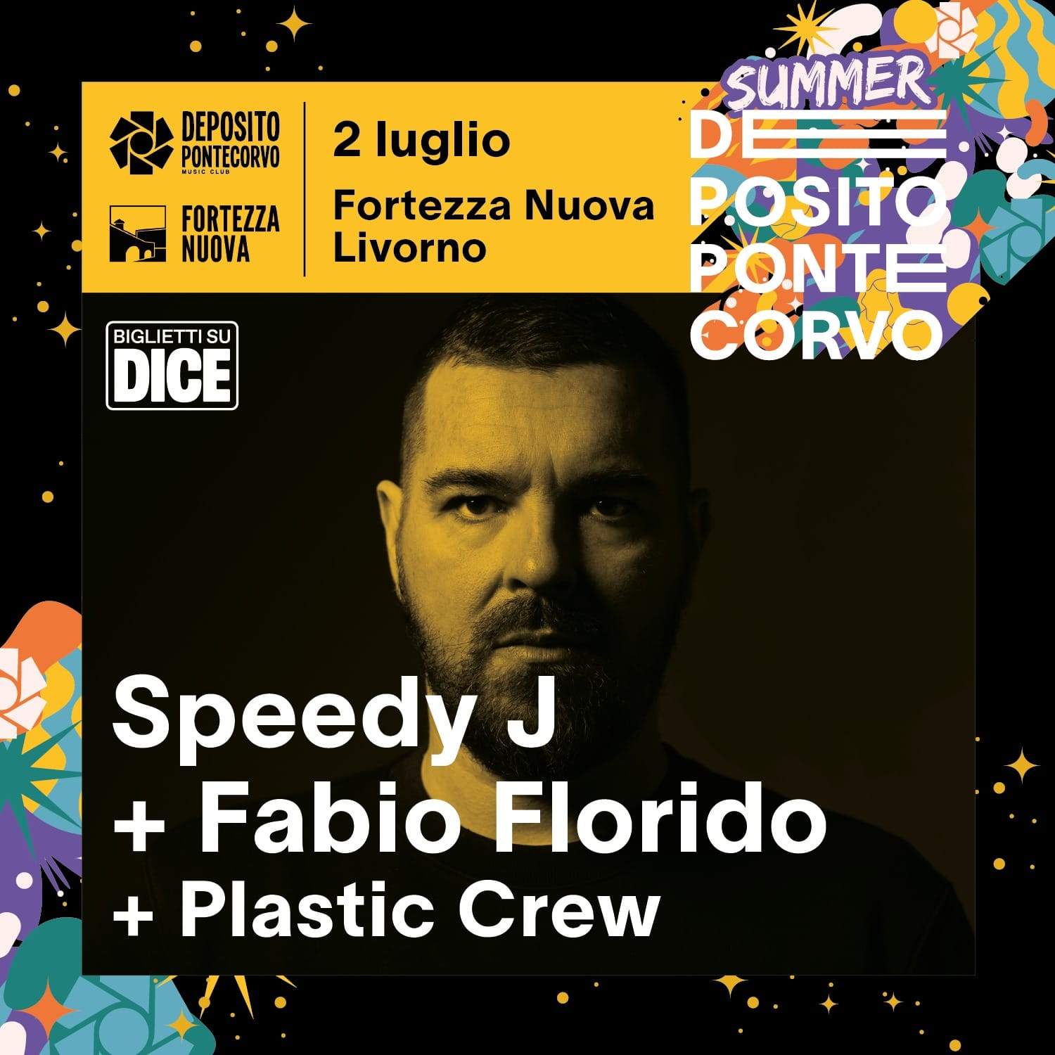 Speedy J + Fabio Florido + Plàstic Crew at Fortezza Nuova Livorno - Página frontal