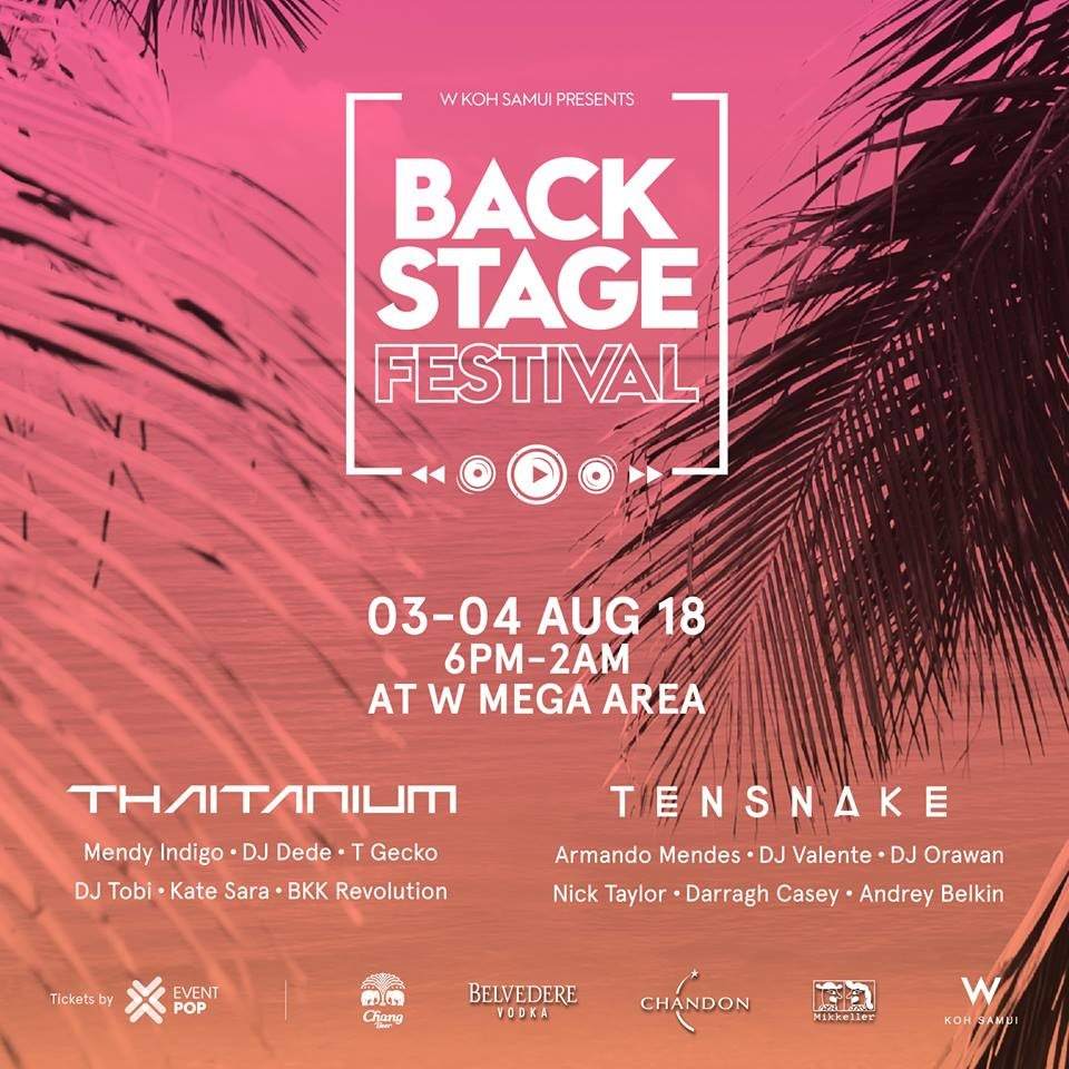 Backstage Festival 2018 - Página frontal