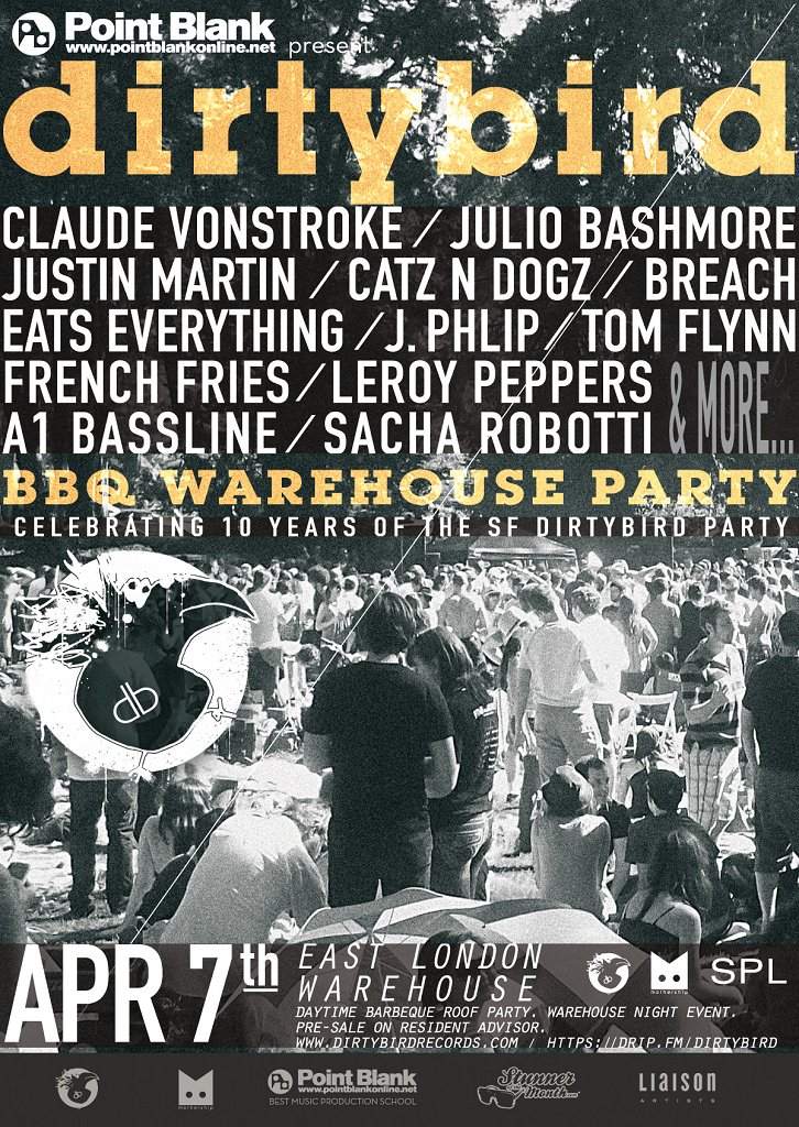Point Blank Online and Spl presents...Dirtybird Bbq Warehouse Party - フライヤー表