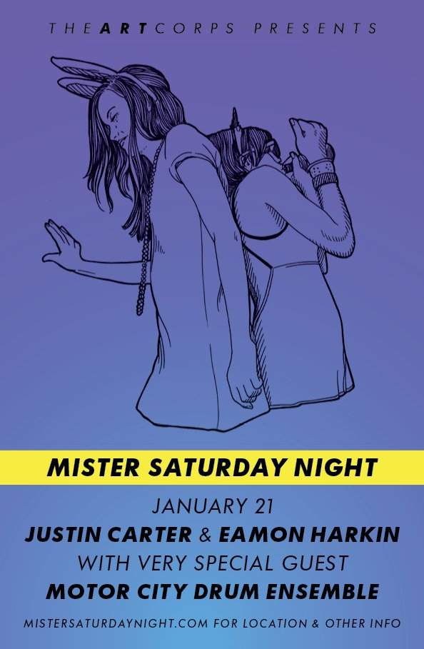 Mister Saturday Night with Justin Carter, Eamon Harkin & Motor City Drum Ensemble - Página trasera