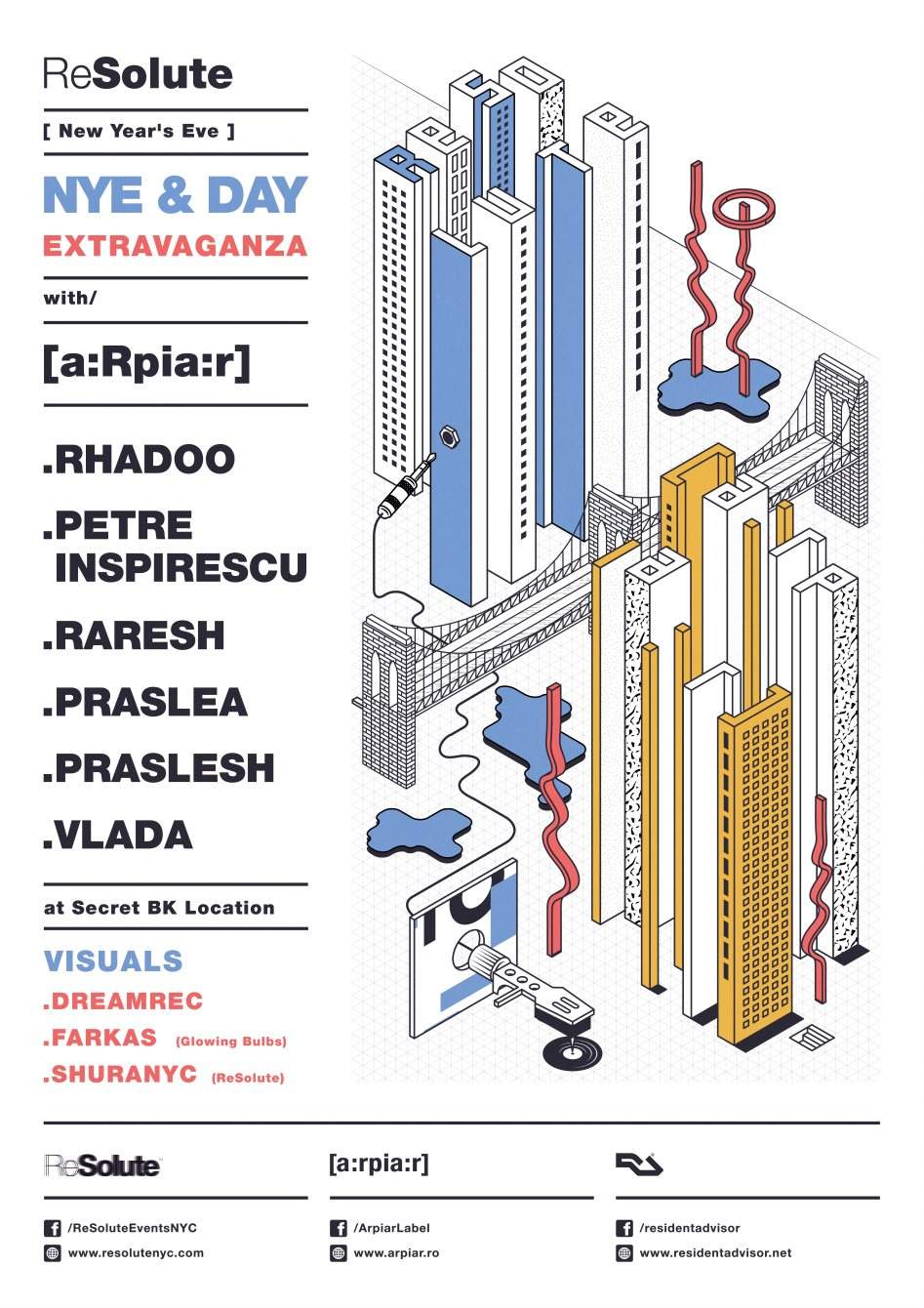 Resolute New Year's Eve and Day Extravaganza with [a:Rpia:r] - Página trasera