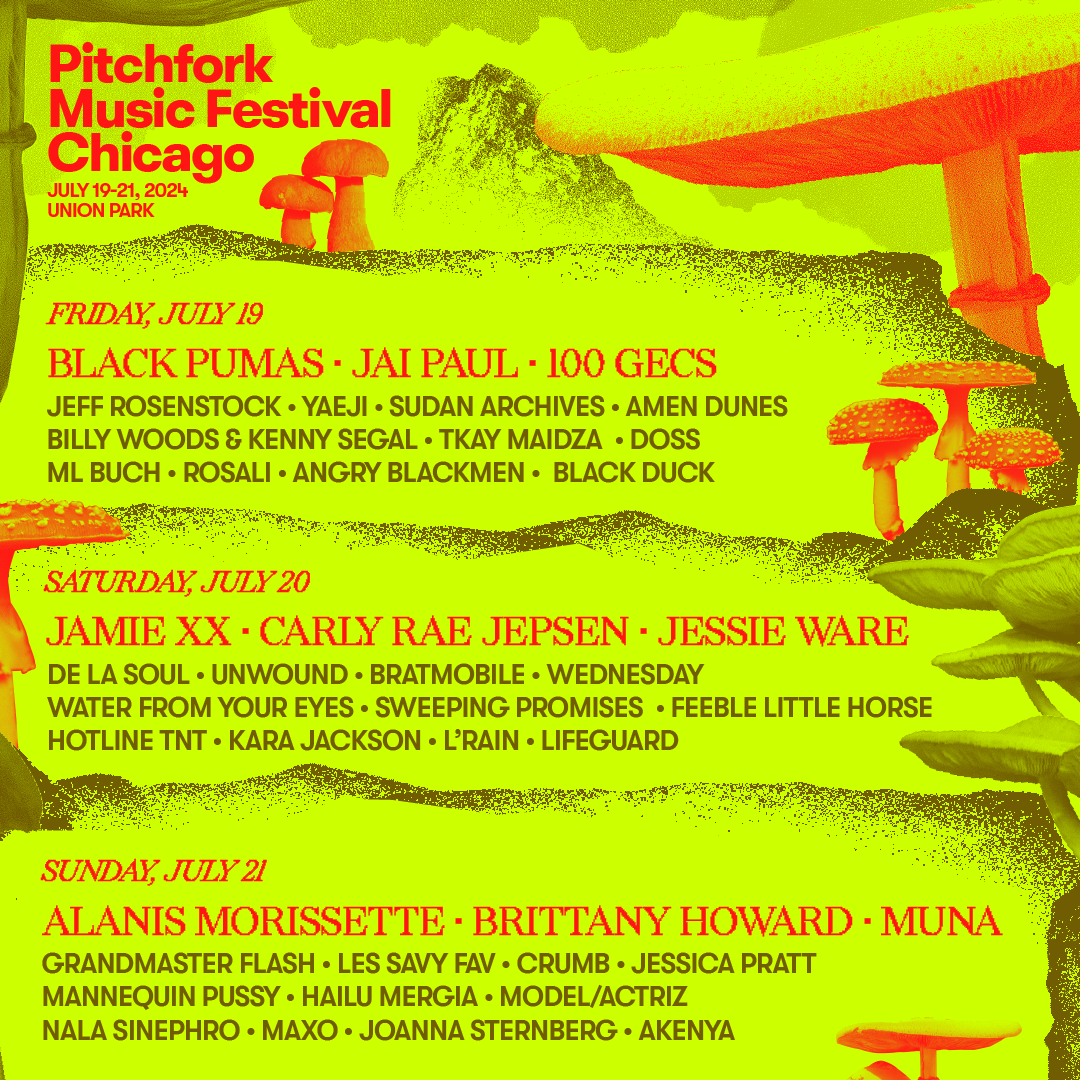 Pitchfork Music Festival Chicago - フライヤー表