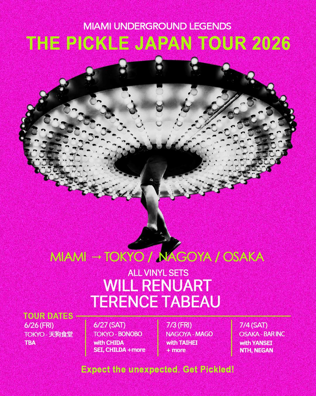 【超希少】Kidult キダルト トランプ THE PARKING GINZA The Pickle Japan Tour 2026 - Tokyo Day 1 at Tengu Shokudo, Tokyo