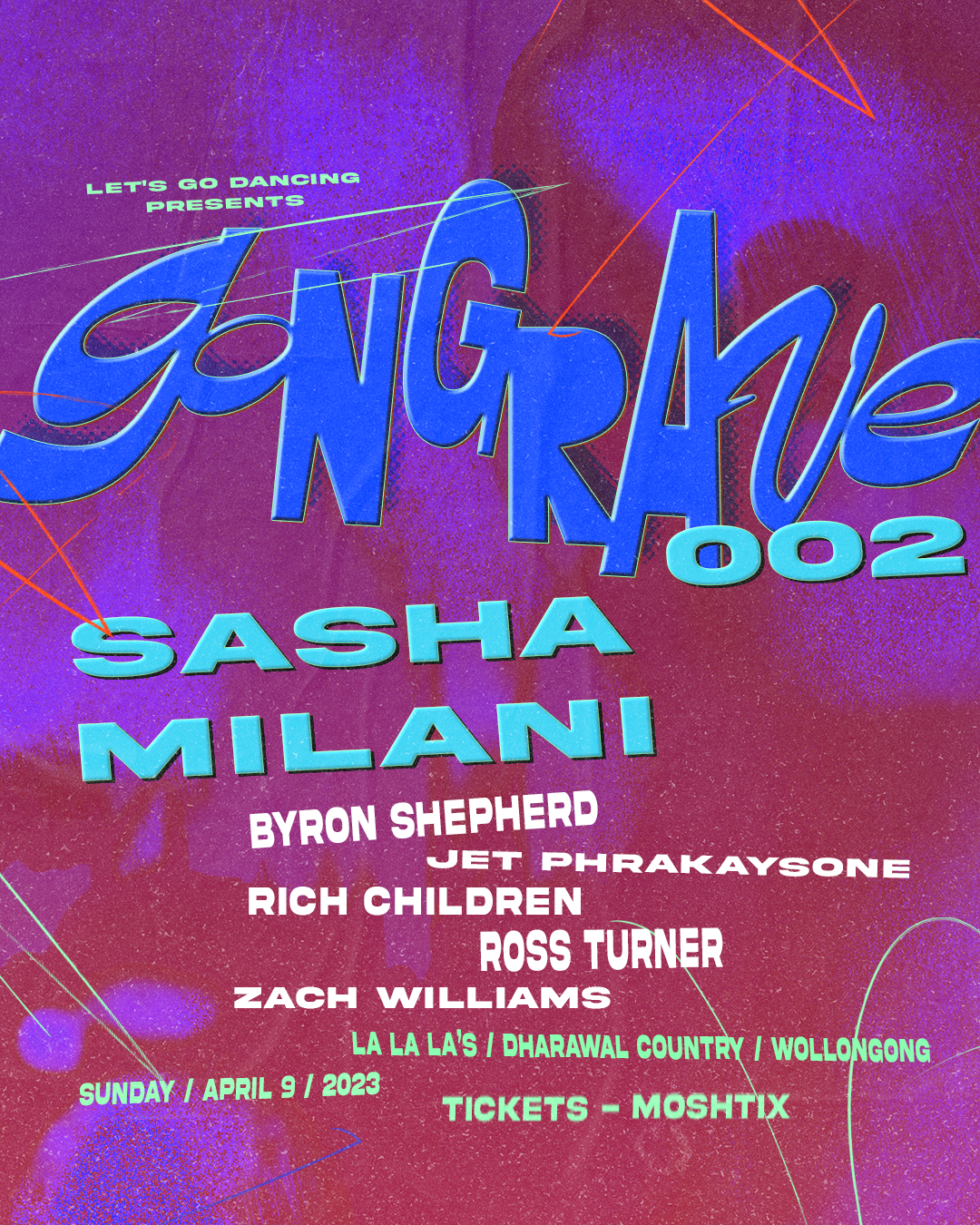 Gong Rave 2 feat. Sasha Milani & Special Guests - Página frontal