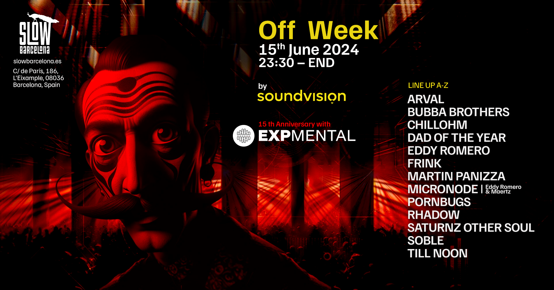 Expemtal by Soundvision OFF WEEK Showcase - Página frontal