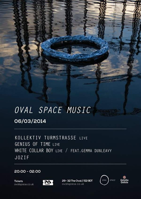 Oval Space Music: Kollektiv Turmstrasse (Live) & Genius of Time (Live) - Página frontal