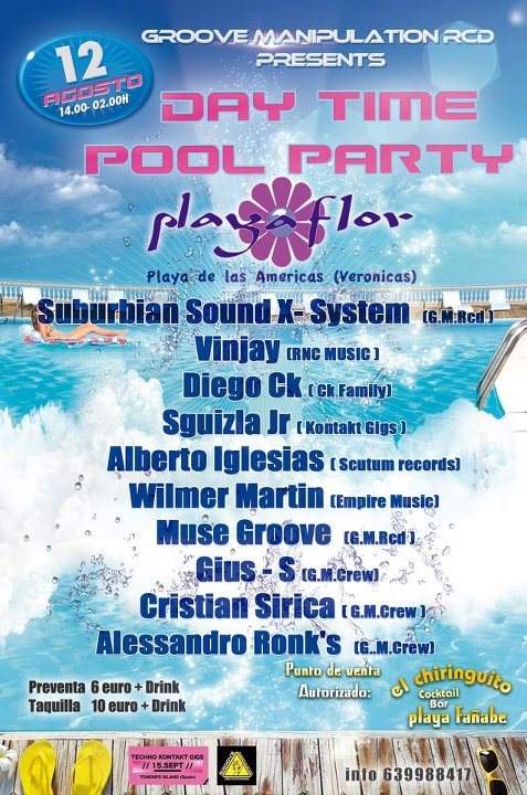 Pool Party Day Time - Página frontal