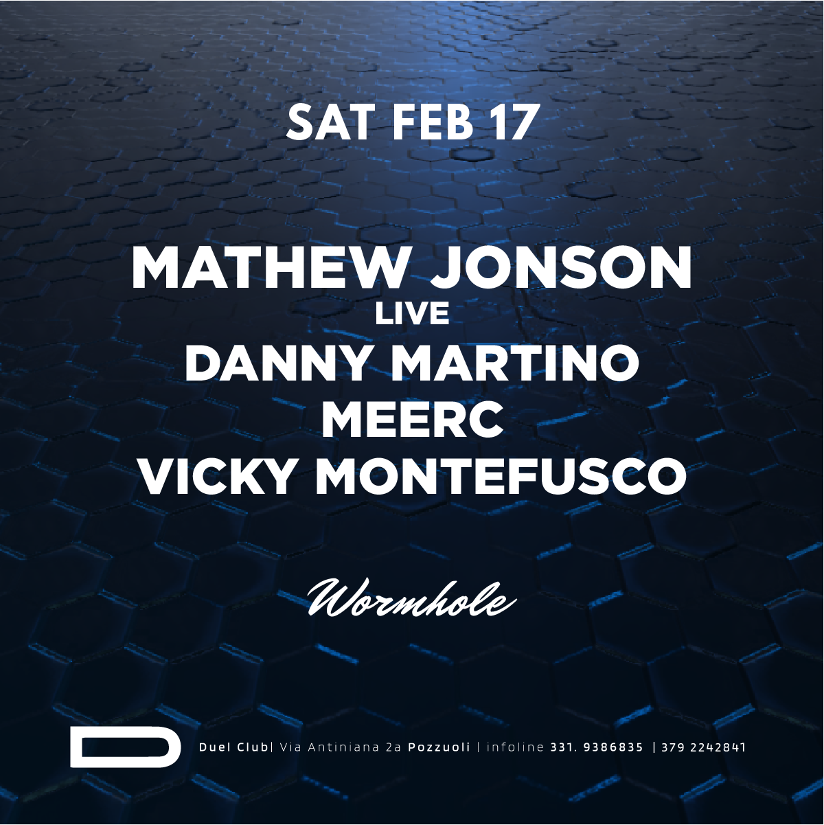 Duel presents: Mathew Jonson (LIVE), Danny Martino, Meerc, Vicky Montefusco - Página frontal