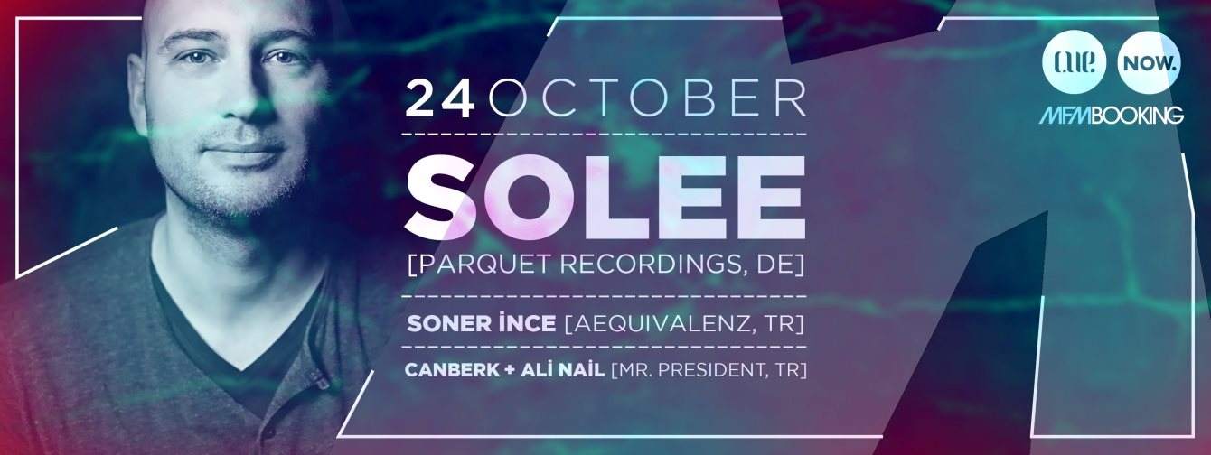 Now: Solee Live (Parquet Recordings, DE) - フライヤー表