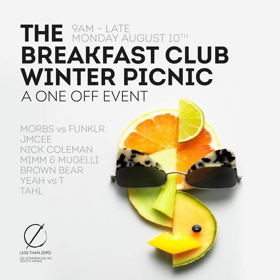 The Breakfast Club's 'Once off Winter Picnic Special' at LTZ - フライヤー表