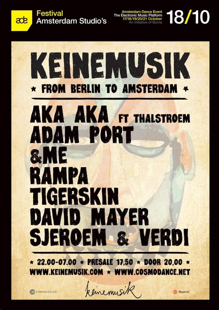 Cosmodance presents Keinemusik - From Berlin to Amsterdam - ADE Special - Página frontal