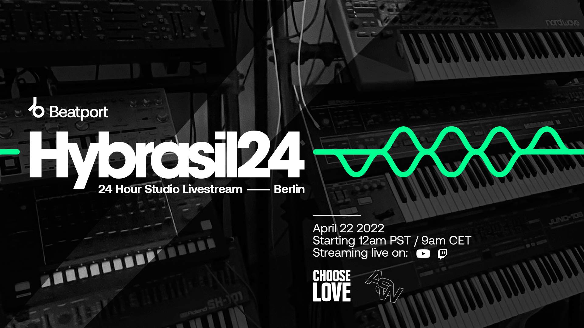 Hybrasil24 X Beatport X ASW: 24 Hour Studio Live Stream (Berlin) at  Livestream, Streamland