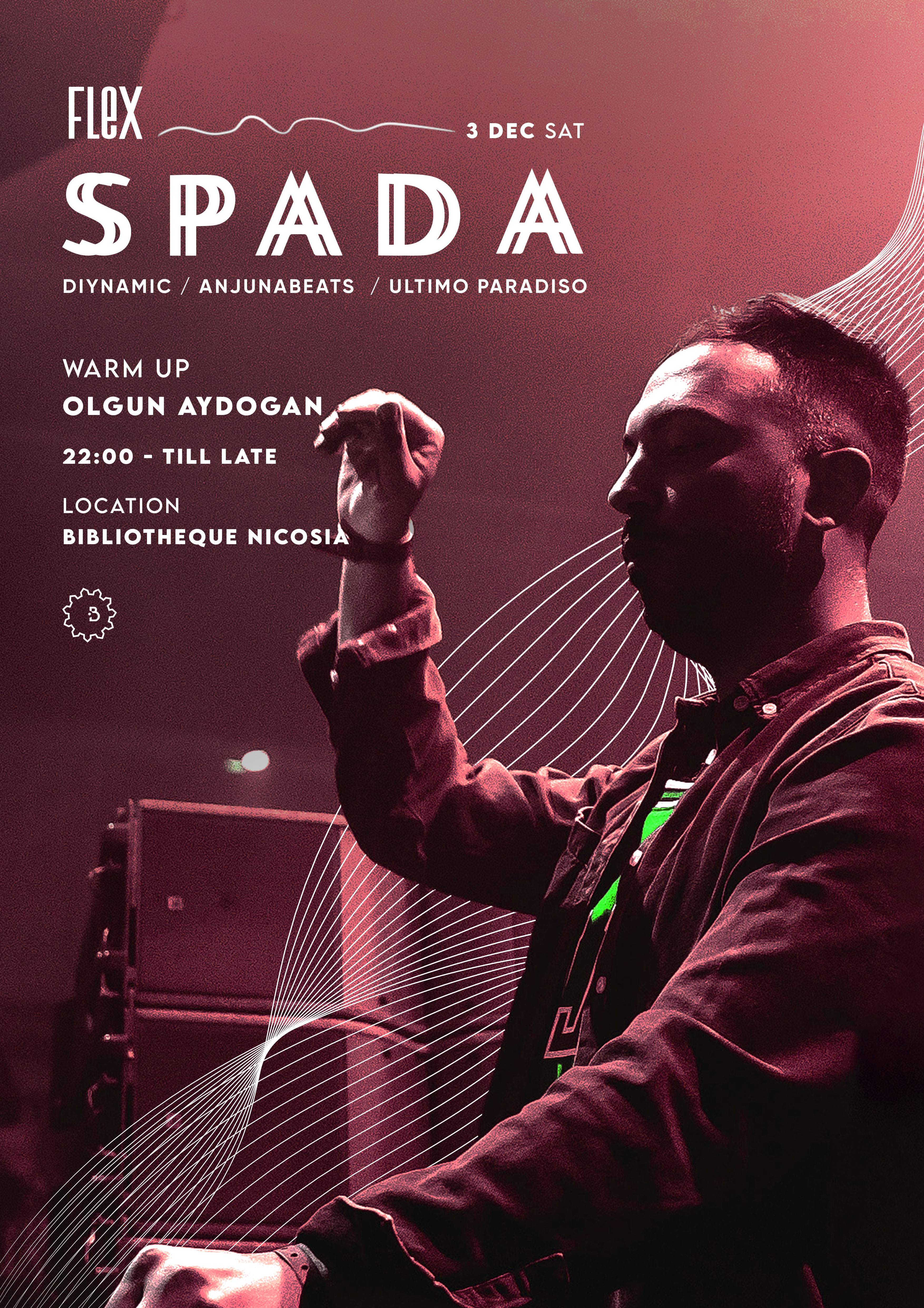 Flex presents Spada (Diynamic, Anjunabeats, Armada, Ultimo Paradiso) - Página frontal