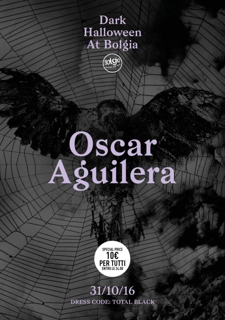 Dark Halloween - Oscar Aguilera - フライヤー表
