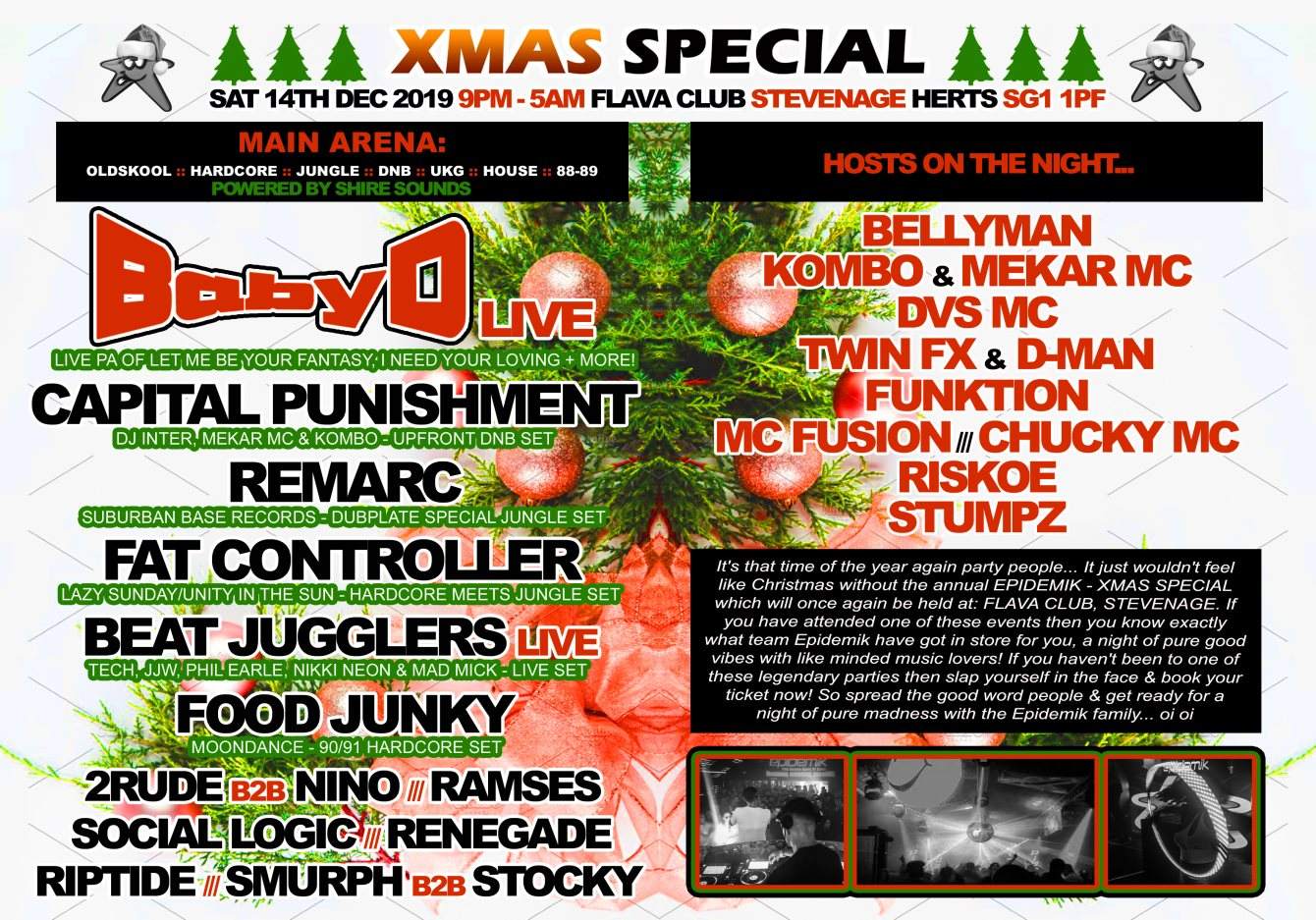 Epidemik - Xmas Special en Flava Bar + Club, South + East