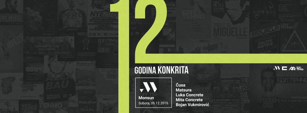 12 Godina Konkrita - フライヤー表