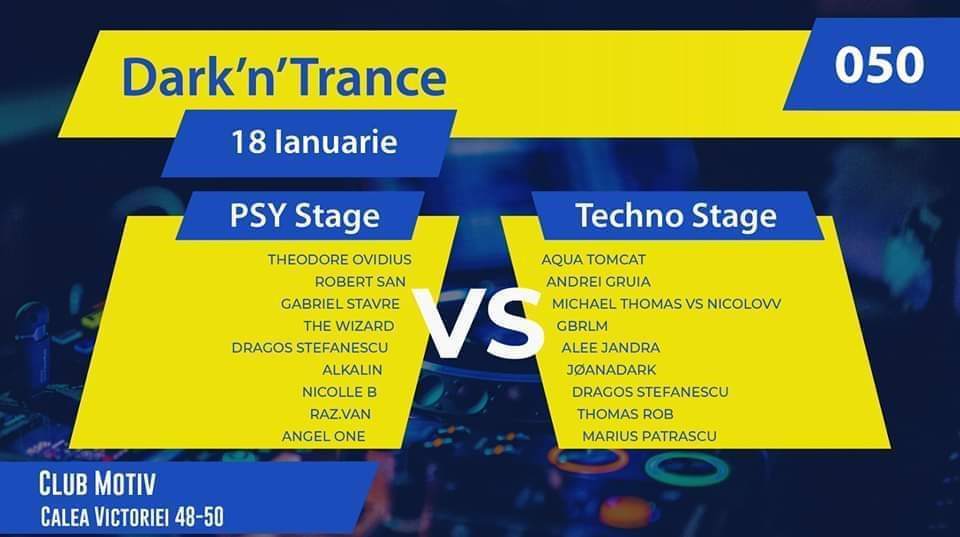 Dark'n'trance 050 PSY vs Techno - フライヤー表