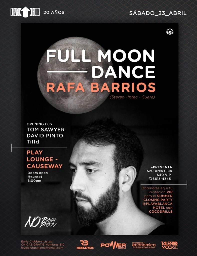 Full Moon Dance with Rafa Barrios - Página frontal