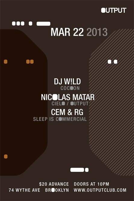DJ W!ld, Nicolas Matar, Cem & RG - Página frontal