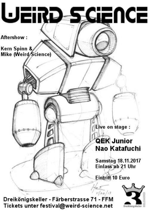 Weird Science Reloaded - Live: QEK Junior - Página frontal