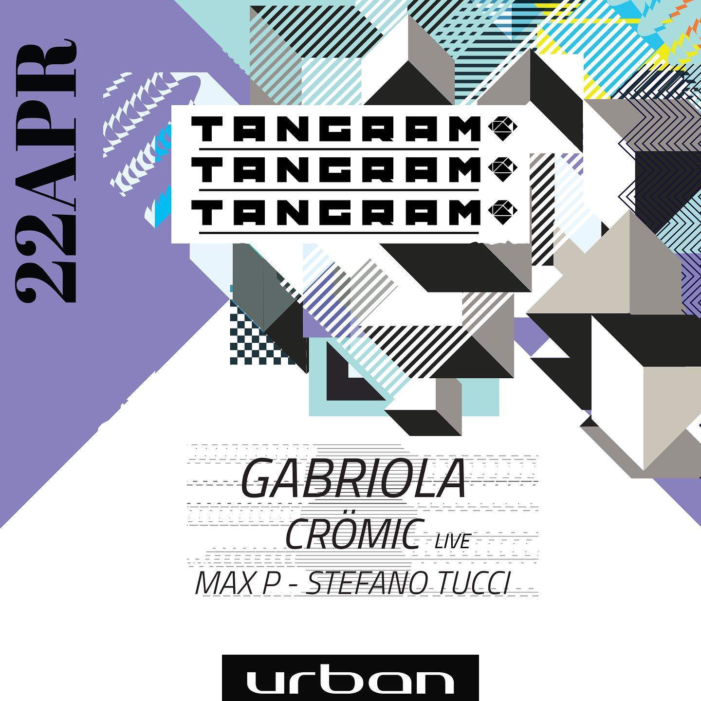 Tangram with Gabriola (Uk) + CROMIC (live) - Página frontal