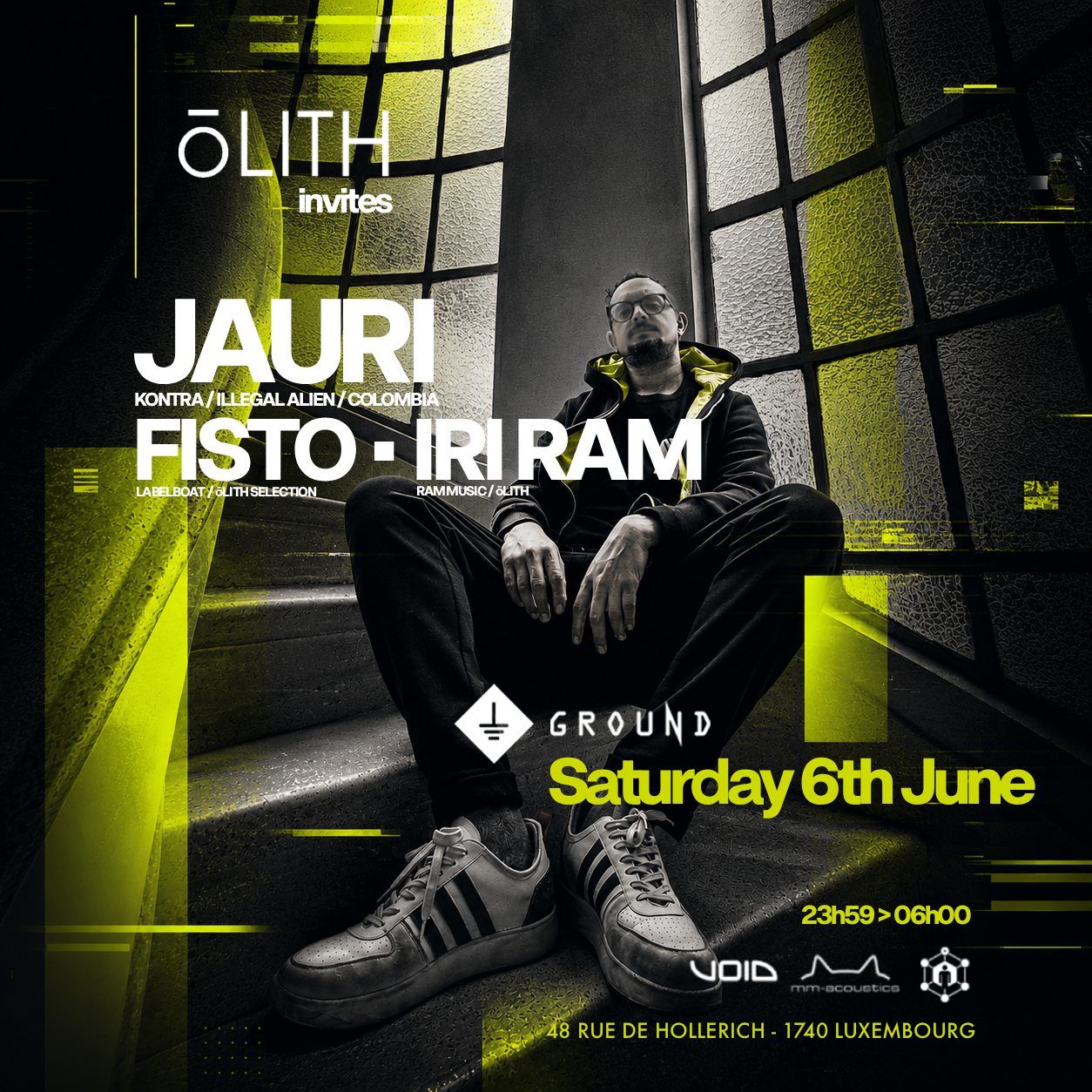 ōLITH INVITES JAURI at Ground Luxembourg, Luxembourg