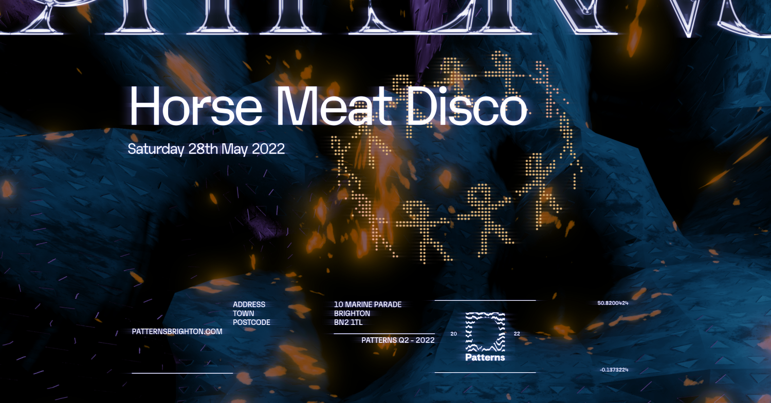 Patterns present Horse Meat Disco - フライヤー表