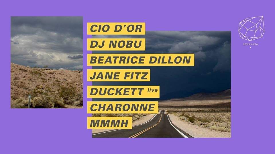 Concrete: Cio D'or, Dj Nobu, Beatrice Dillon, Jane Fitz, Duckett live - Página frontal