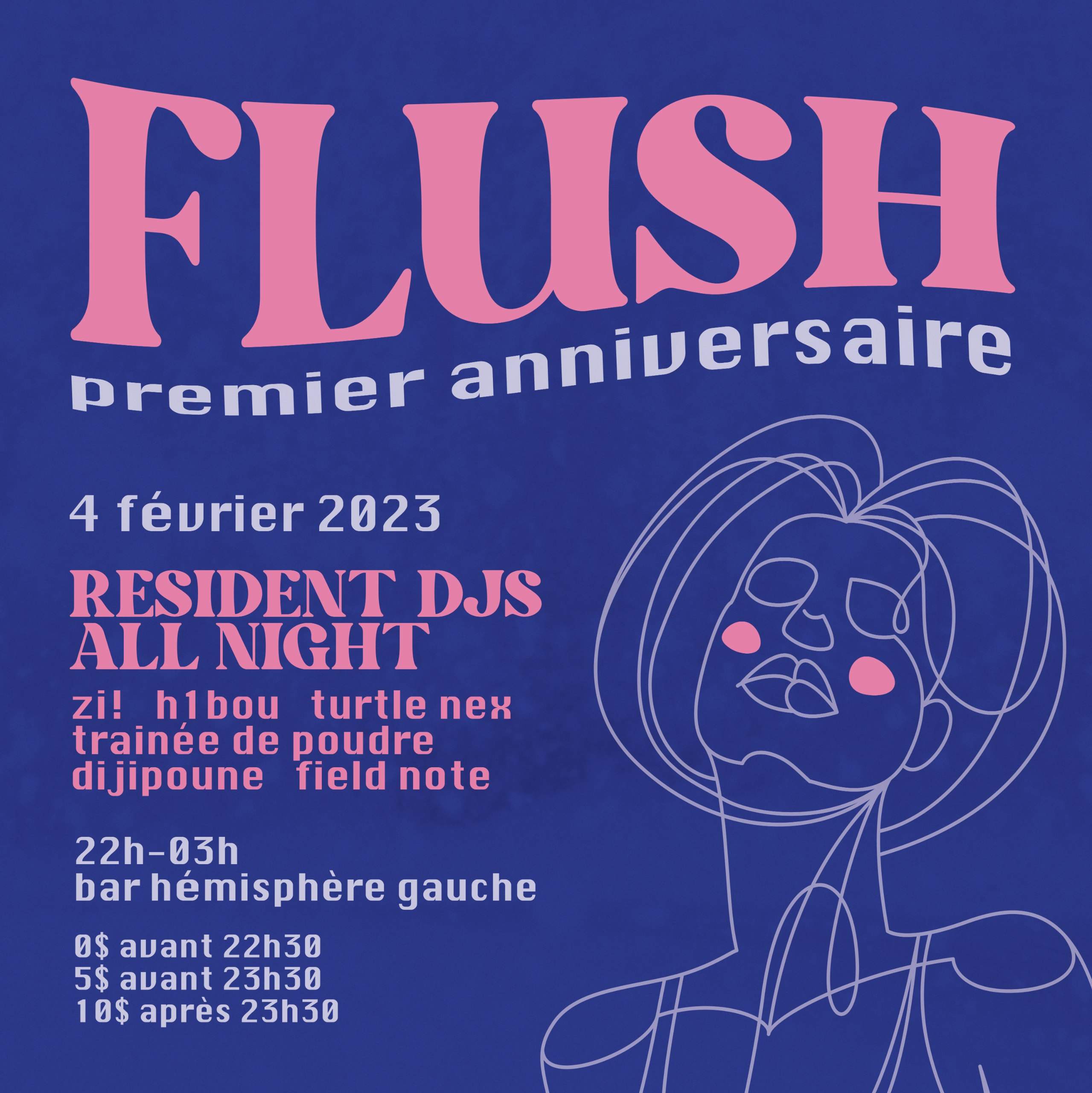 FLUSH - Premier Anniversaire - フライヤー表