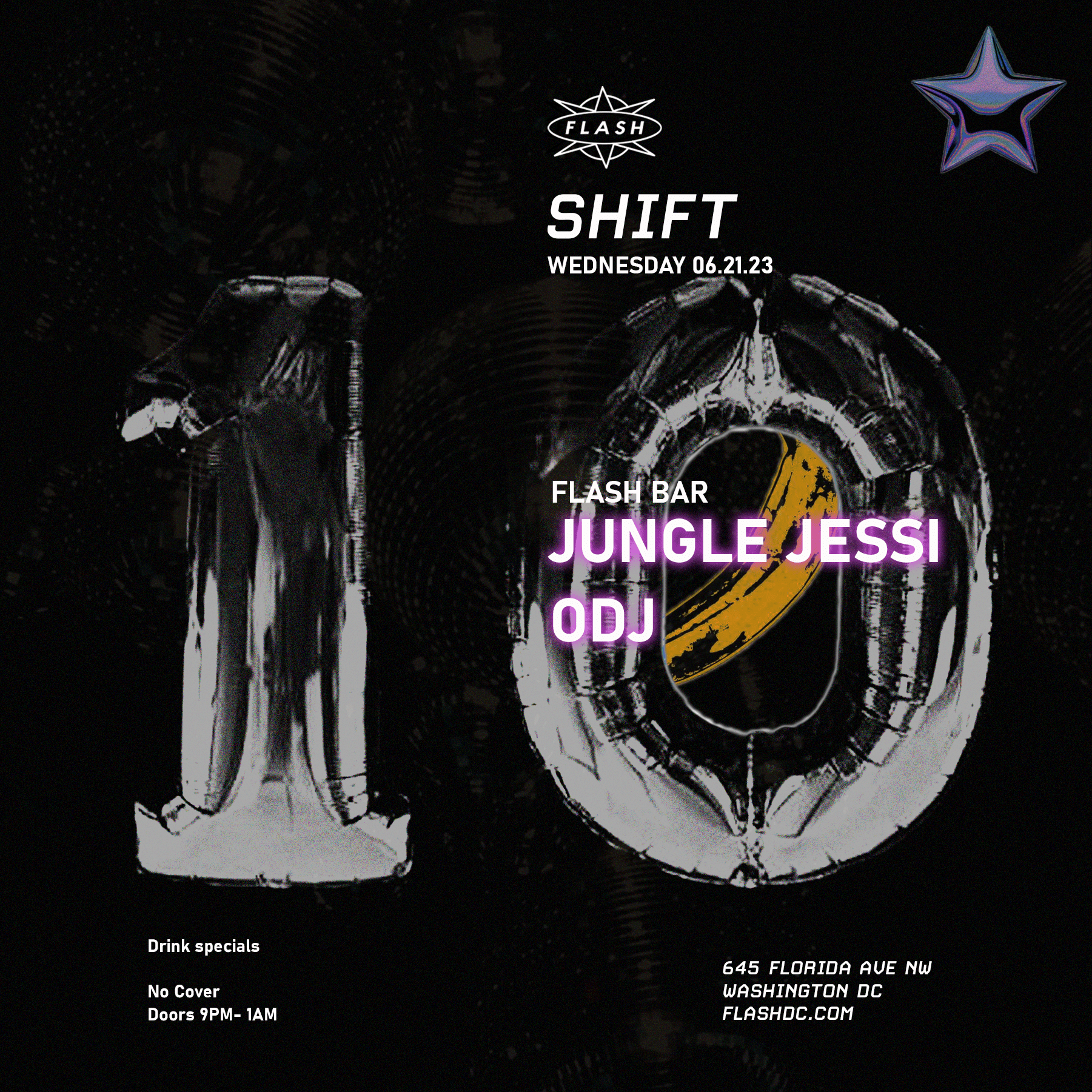 SHIFT: Jungle Jessi - ODJ - フライヤー表