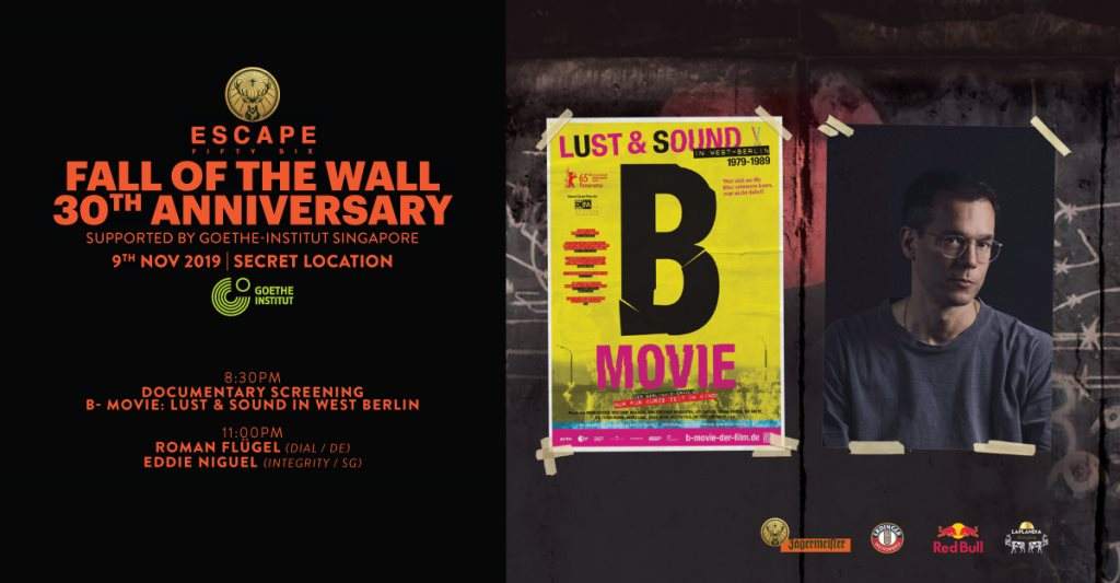 Escape 56: Fall Of The Wall (Screening After Party) Feat. Roman Flügel. - フライヤー表