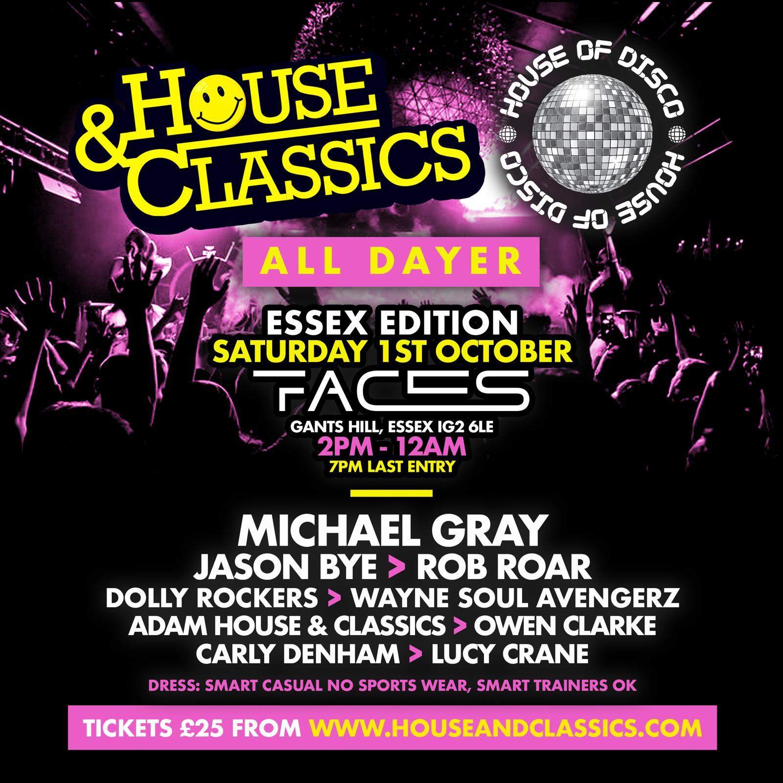 House & Classics All Dayer - フライヤー表