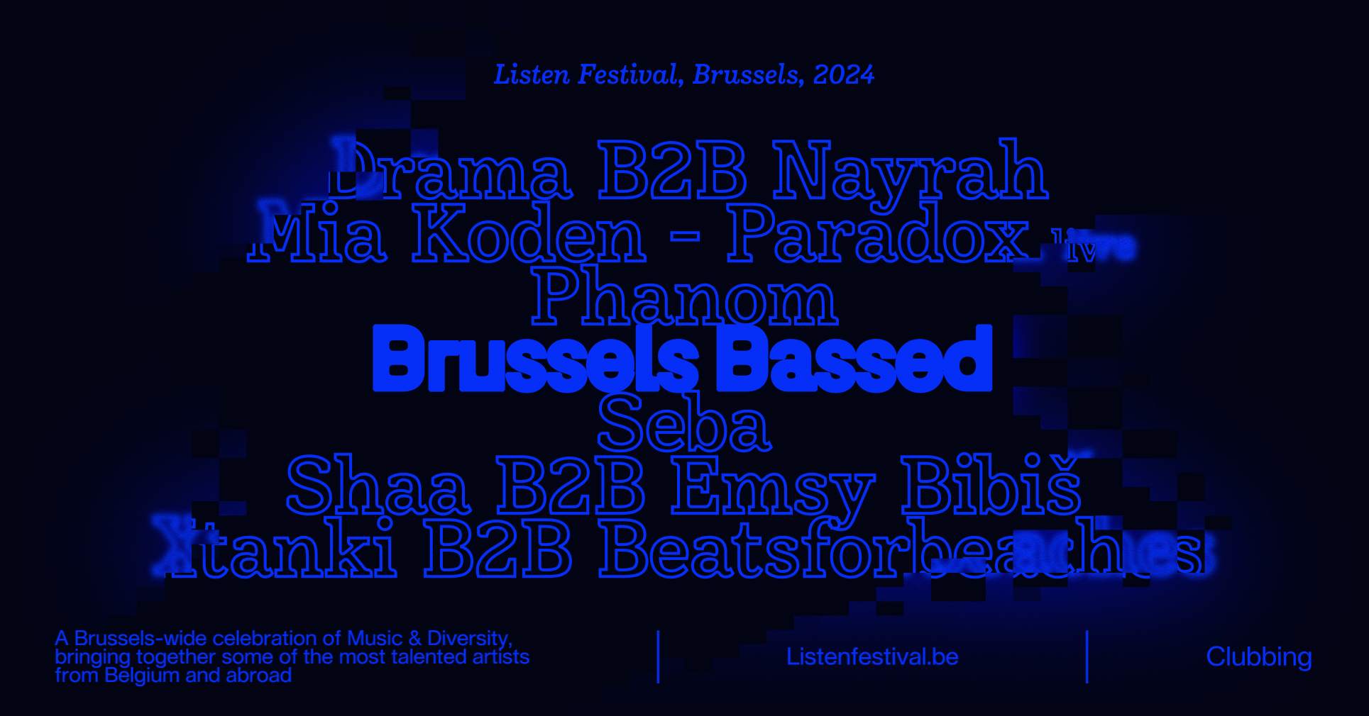 ● Listen x Brussels Bassed - フライヤー表