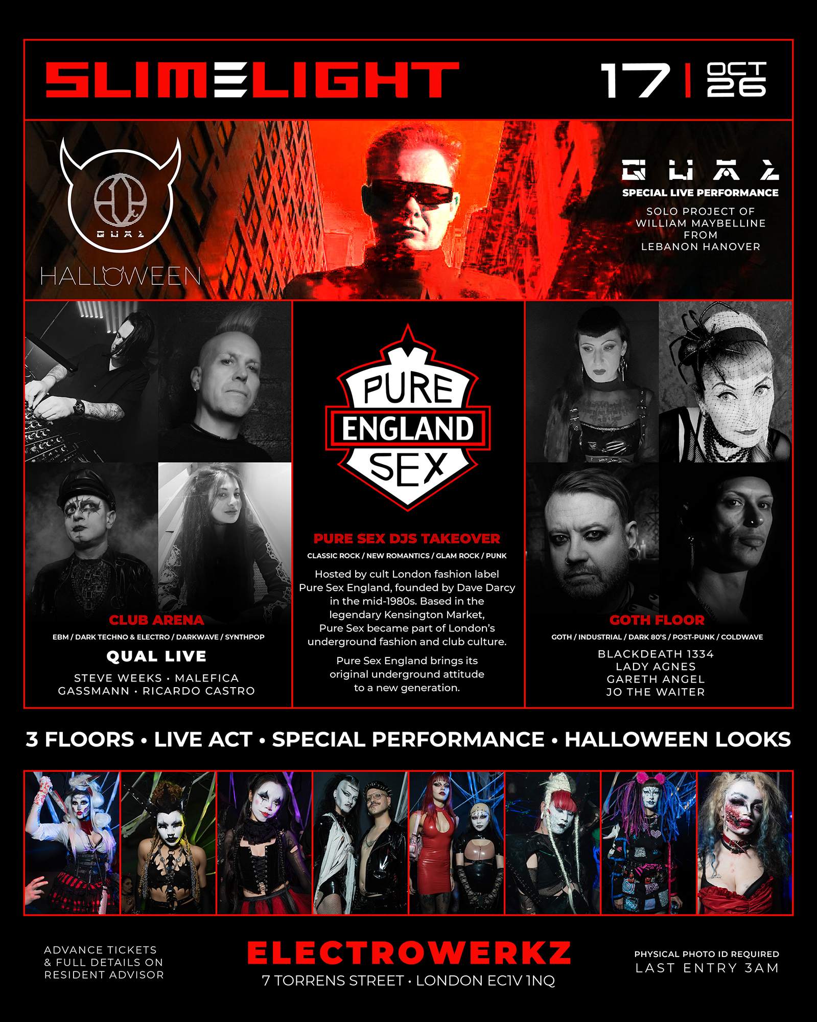 Slimelight Halloween feat Qual Live at Electrowerkz, London · Tickets