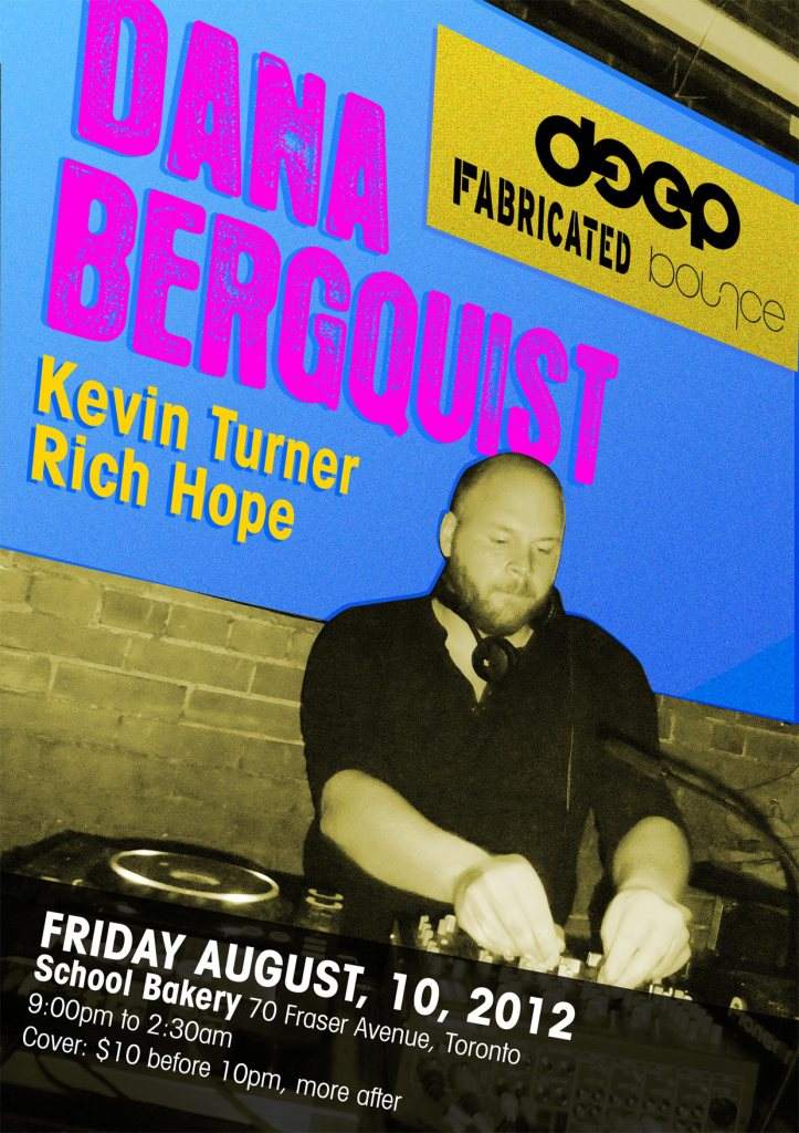 Dana Bergquist with Kevin Turner & Rich Hope - フライヤー表