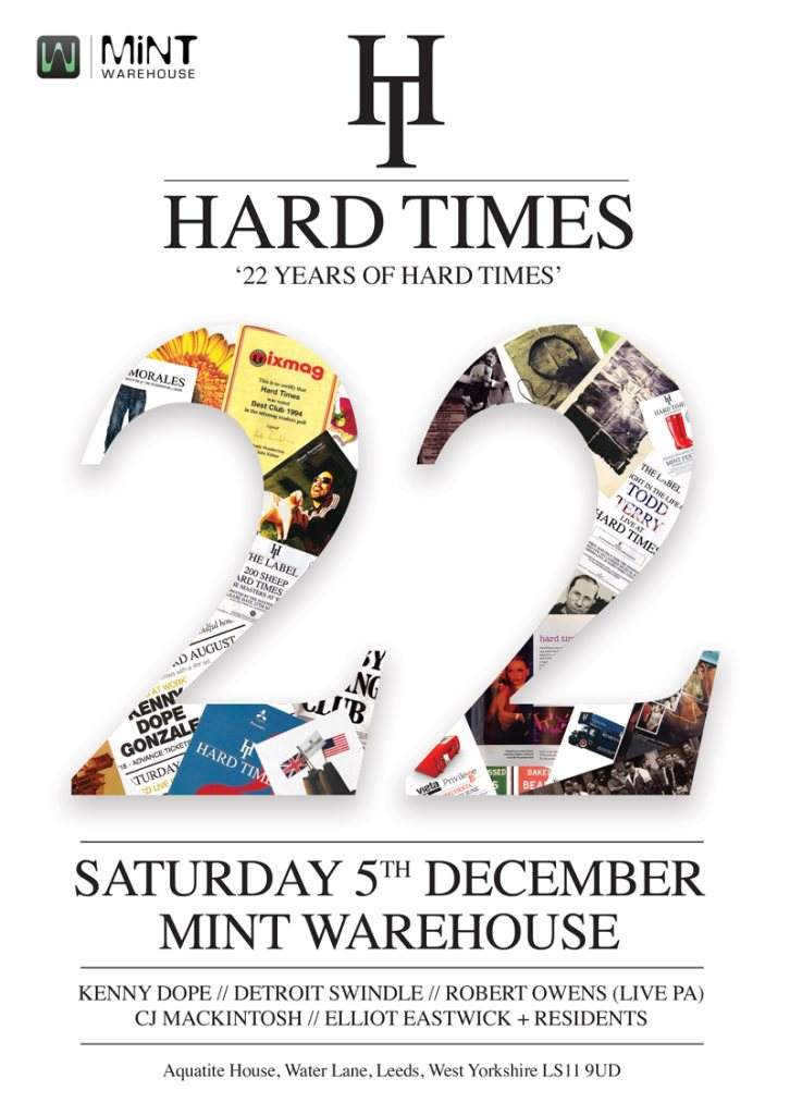Hard Times presents 22 Years - Página frontal