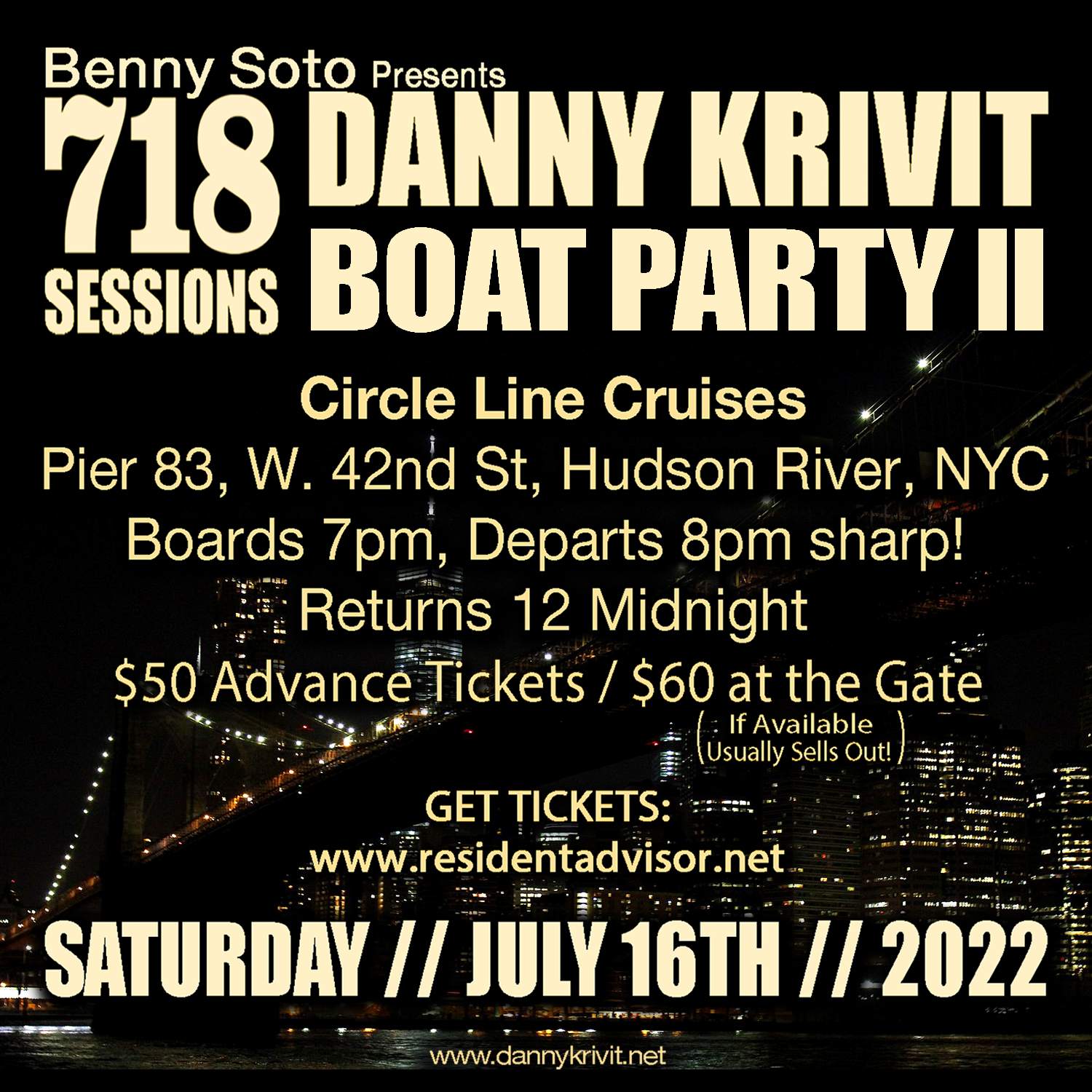 718 Sessions Boat Party Part 2 at Circle Line Cruises, New York