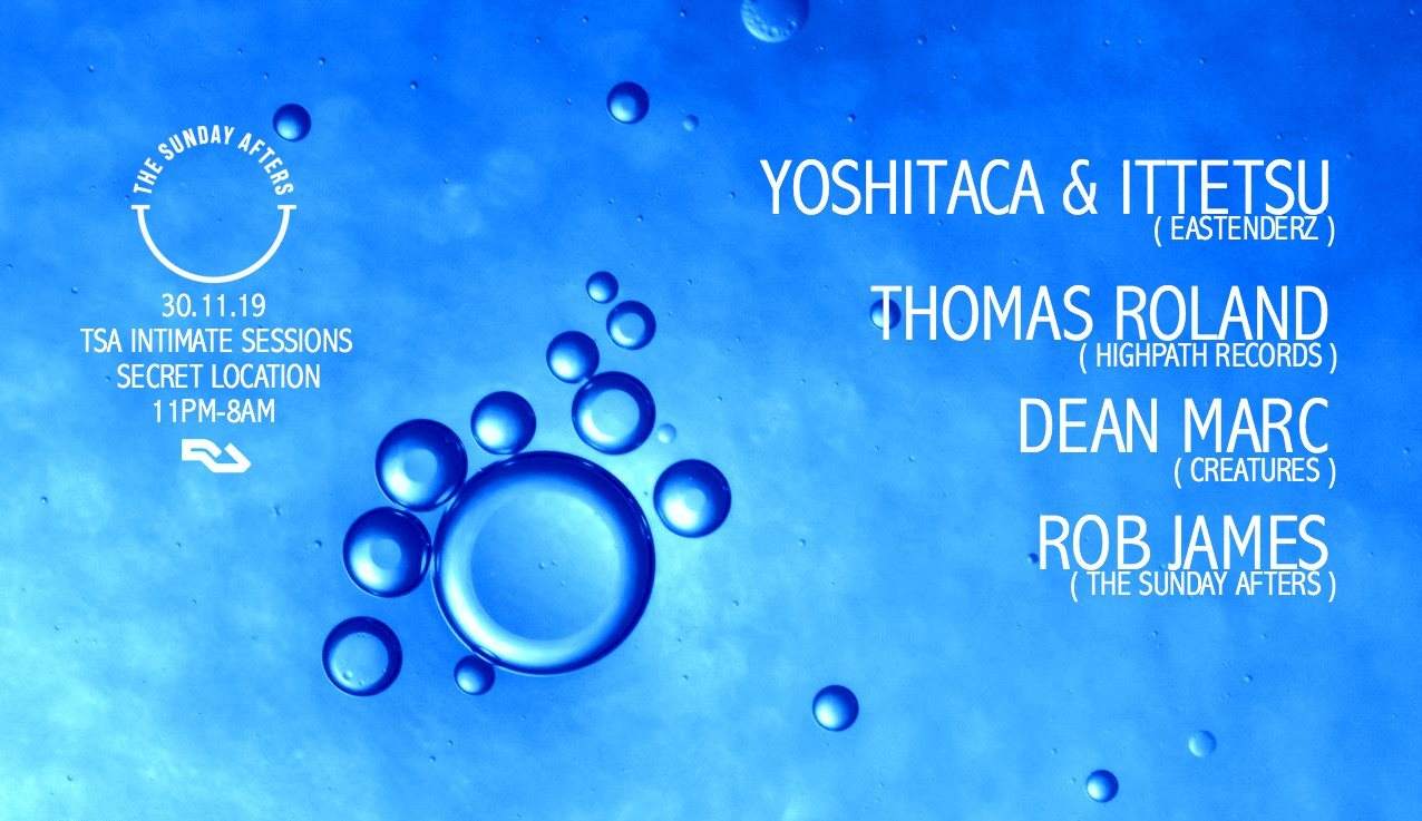 TSA Intimate Sessions w Yoshitaca & Ittetsu, Thomas Roland & Dean Marc - フライヤー表